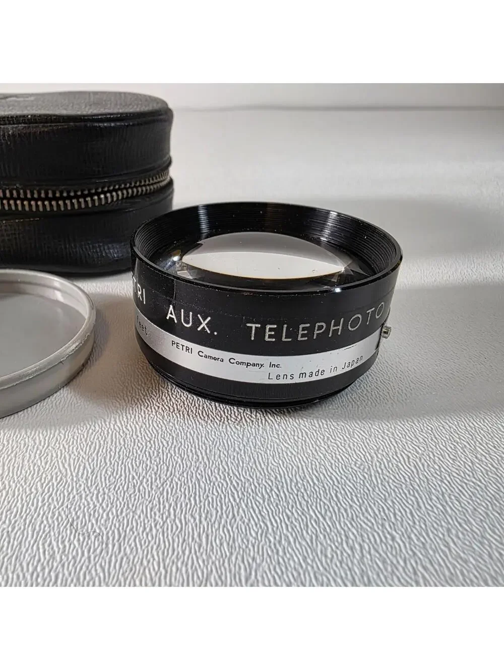 Wide Angle and Telephoto Auxiliary Lenses for Petri 7S Camera